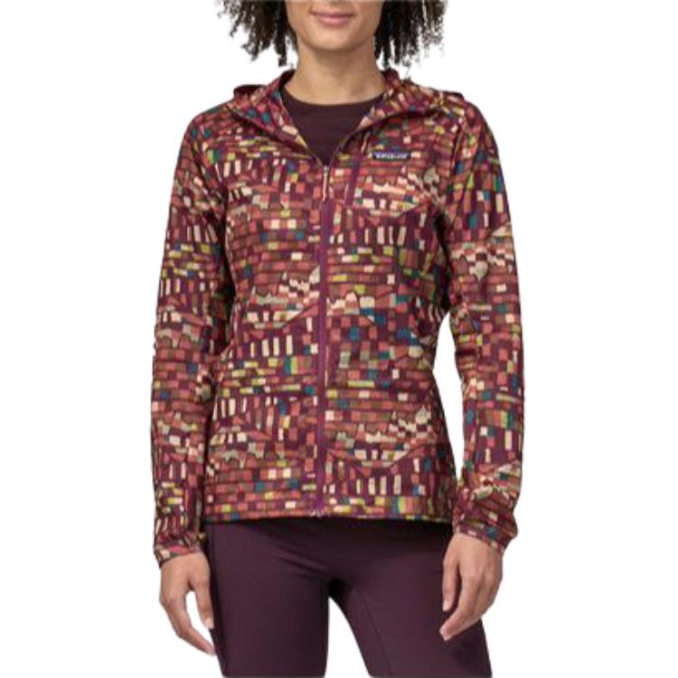 Lookbook (Women) Patagonia Houdini Jacket Solid Color Breathable Lightweight Zip Hoodie 24147