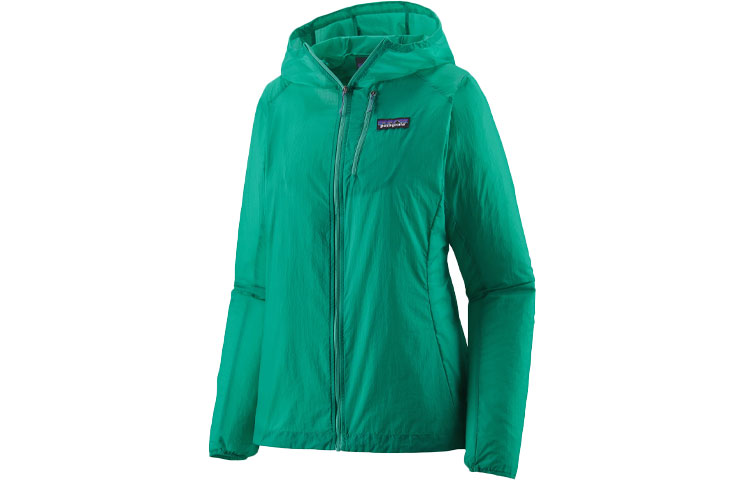 Cheap (Women) Patagonia Houdini Jacket Solid Color Breathable Lightweight Zip Hoodie 24147