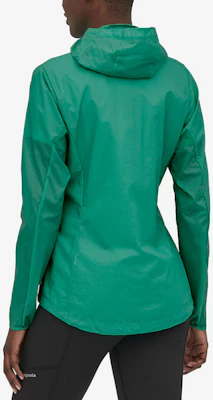 (Women) Patagonia Houdini Jacket Solid Color Breathable Lightweight Zip Hoodie 24147 2