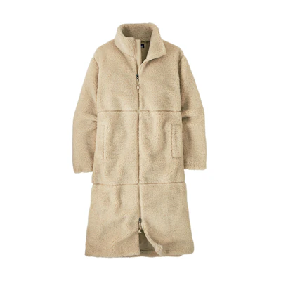 (Women) Patagonia Lonesome Mesa Solid Color Long Sleeve Mid-Length Coat Casual Jacket 26655