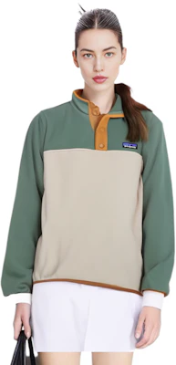 (Women) Patagonia Micro D Snap-T Pullover Fleece with Logo Embroidery 26020 1
