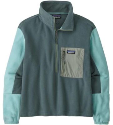 (Women) Patagonia Microdini SS23 Colorblock Fleece Half-Zip Pullover Jacket 26260 5