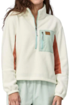 (Women) Patagonia Microdini SS23 Colorblock Fleece Half-Zip Pullover Jacket 26260 12