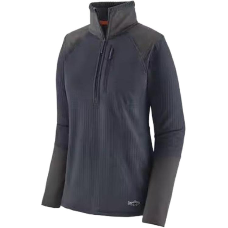 (Women) Patagonia Pullover Half-Zip Casual Jacket Grey 52755