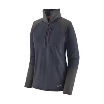 (Women) Patagonia Pullover Half-Zip Casual Jacket Grey 52755