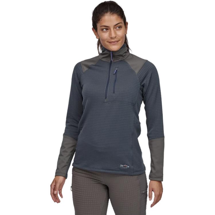 Lookbook (Women) Patagonia Pullover Half-Zip Casual Jacket Grey 52755