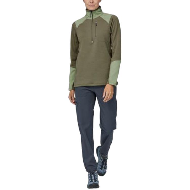 Sizing (Women) Patagonia Pullover Half-Zip Casual Jacket Grey 52755