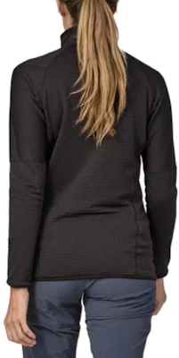 (Women) Patagonia R1 Logo Half-Zip Fleece Pullover - Stretch, Breathable, Blue 40119 5
