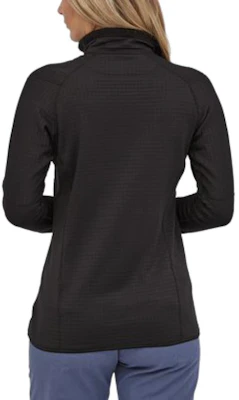 (Women) Patagonia R1 Logo Half-Zip Fleece Pullover - Stretch, Breathable, Blue 40119 6