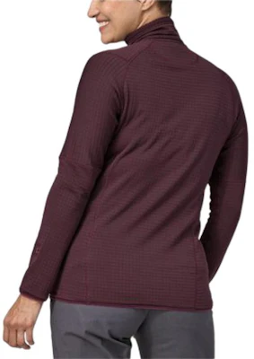 (Women) Patagonia R1 Logo Half-Zip Fleece Pullover - Stretch, Breathable, Blue 40119 9
