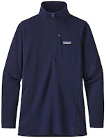Order (W) Patagonia R1 Logo 半拉鍊抓絨外套 - 彈性透氣藍色款 40119