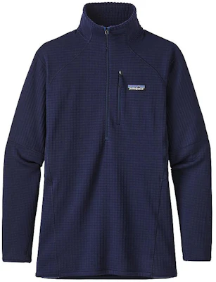 (Women) Patagonia R1 Logo Half-Zip Fleece Pullover - Stretch, Breathable, Blue 40119 Order (Women) Patagonia R1 Logo Half-Zip Fleece Pullover - Stretch, Breathable, Blue 40119