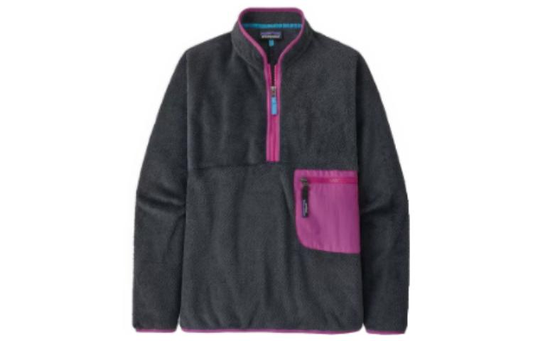 Lookbook (Women) Patagonia Re-Tool 1/2 Zip Pullover Fleece Sweatshirt Black 25340