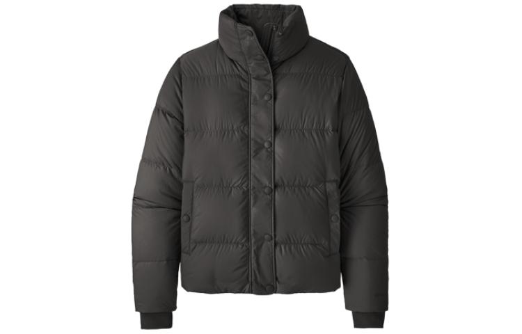 (Women) Patagonia Silent Down  Solid Color Zip-up Long Sleeve Jacket 27935