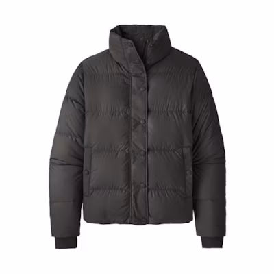 (Women) Patagonia Silent Down Solid Color Zip-up Long Sleeve Jacket 27935