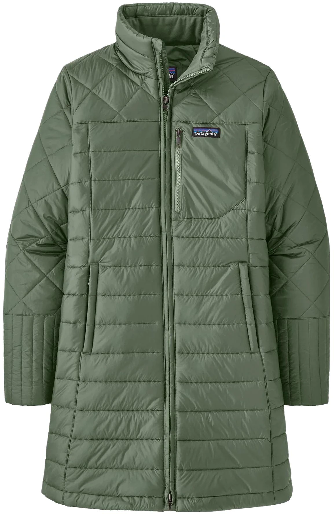 women-patagonia-solid-color-logo-stand-collar-jacket-27695