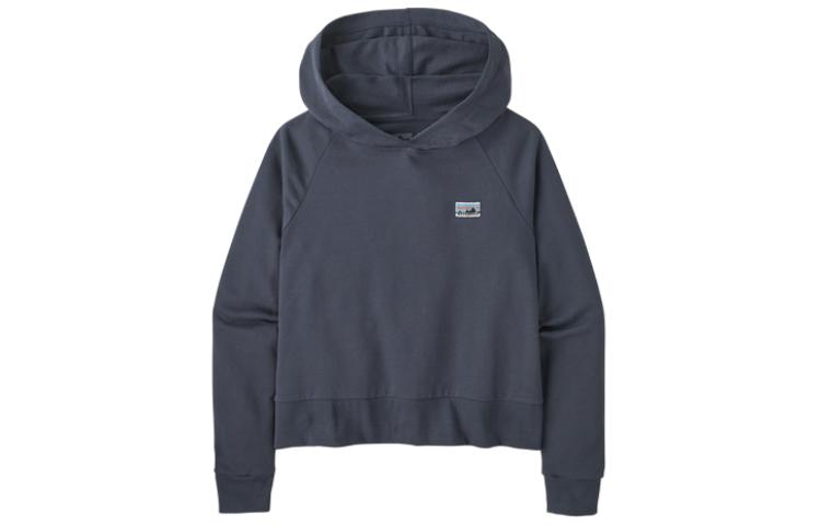 (Women) Patagonia Solid Color Pullover Hoodie Long Sleeve 42155-Smolder Blue