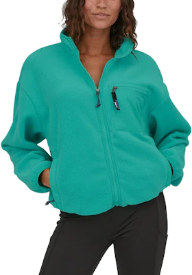 (Women) Patagonia Synchilla Fleece Lightweight Warm Outdoor Stand-Up Collar Jacket 22955 6