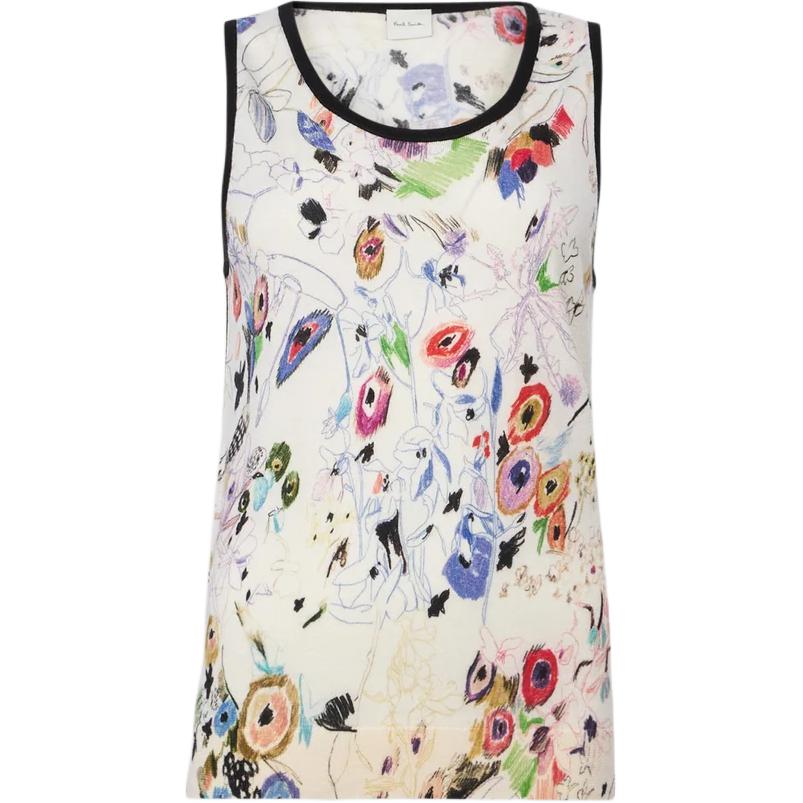 (Women) Paul Smith Sleeveless Tank Top with All-Over Print W1R-474N-N11024-04