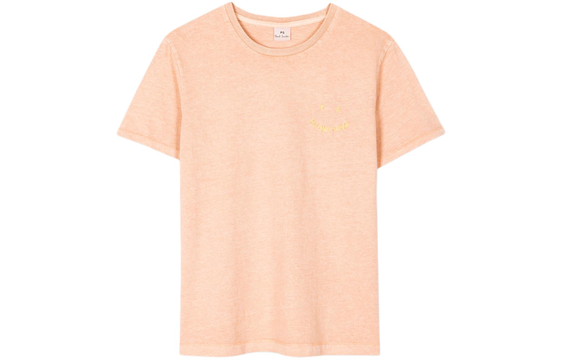 (Women) Paul Smith SS24  Pink Smiley Logo Graphic Crewneck T-Shirt W2R-G799E-M21154-21