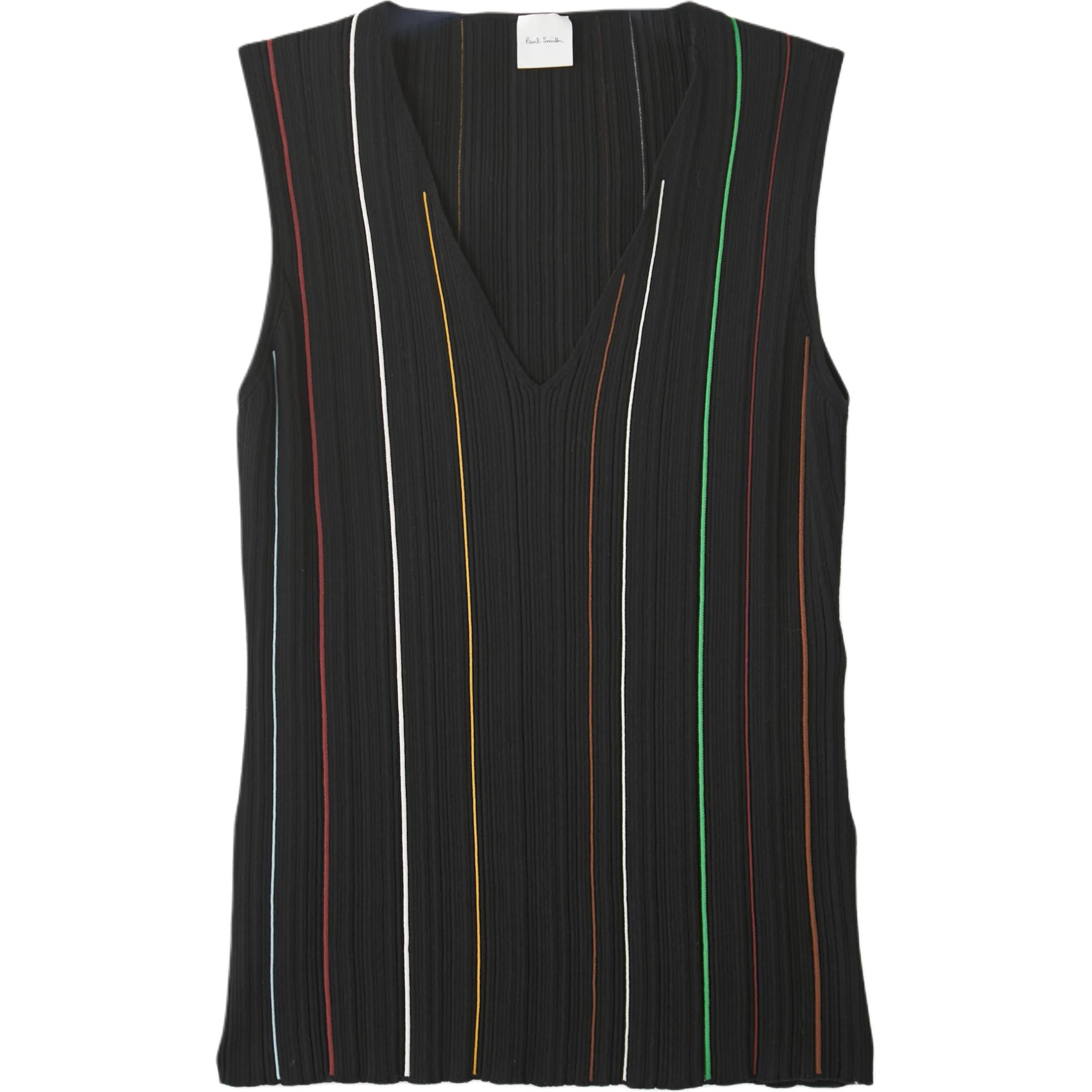 (Women) Paul Smith Striped V-Neck Sleeveless Vest W1R-536N-T11152-79