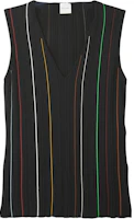 (Women) Paul Smith Striped V-Neck Sleeveless Vest W1R-536N-T11152-79 (Women) Paul Smith Striped V-Neck Sleeveless Vest W1R-536N-T11152-79