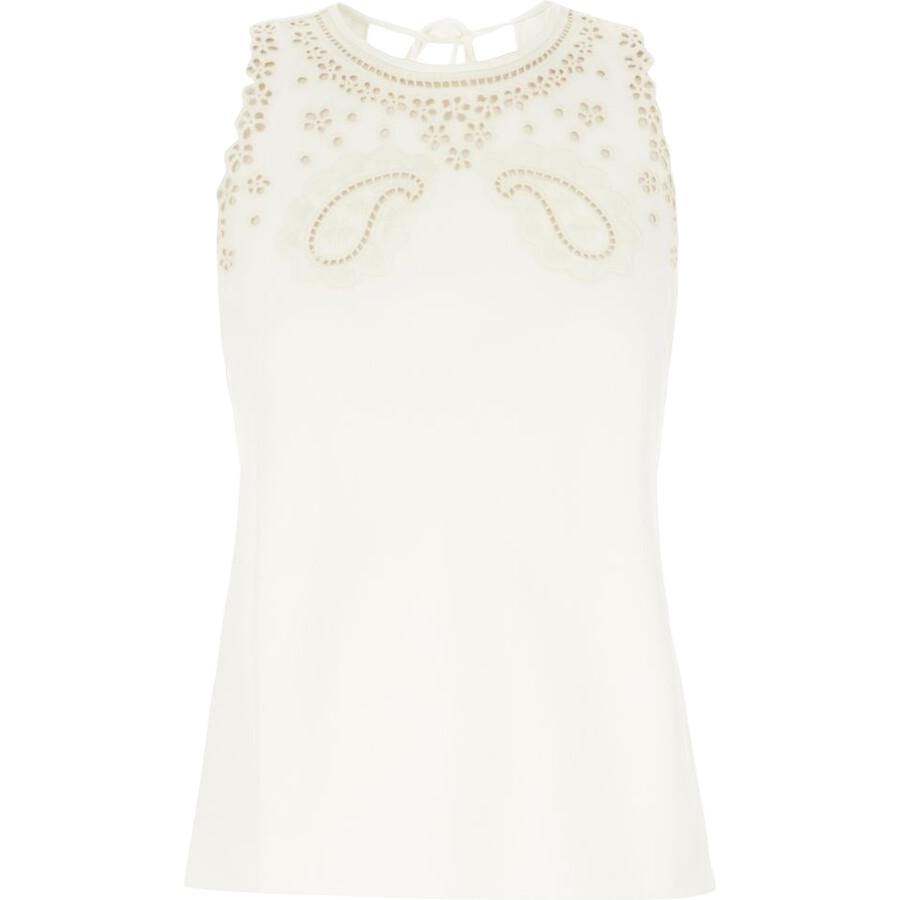 (Women) Paul Smith White Sleeveless Tank Top W1R-348M-P10889-02