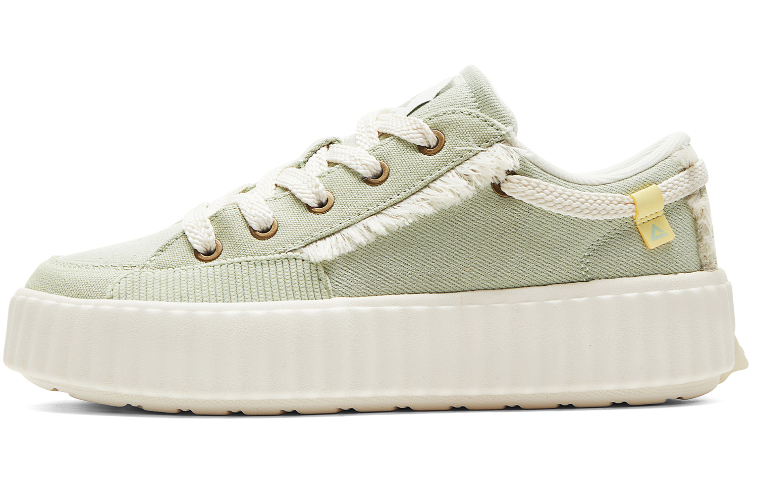 (Women) Peak Canvas Retro Low-Top Sneakers - Green, Lightweight & Comfortable DB420012 Spider Silk Green