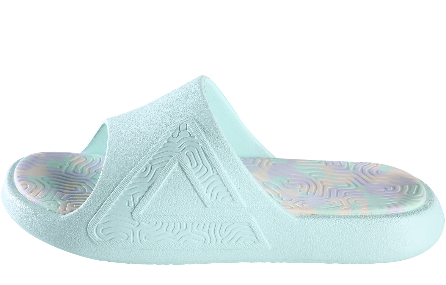 (Women) Peak Comfortable Slide Sandals Water Pink Green E12138L Aqua Green