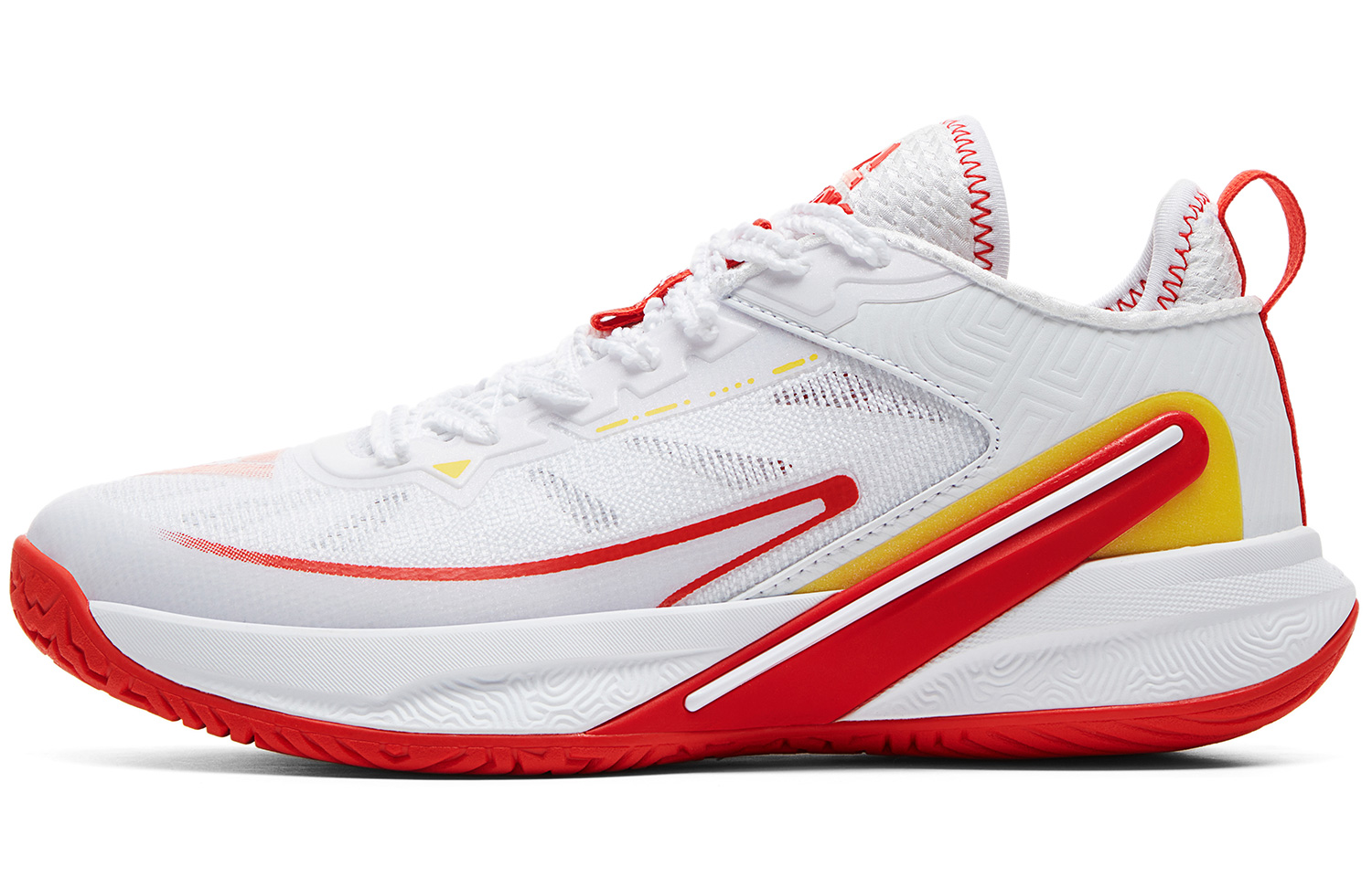 (Women) Peak Tai Chi Volleyball Shoes Low-top White/Red Training Shoes ET41558I White/Peak Red