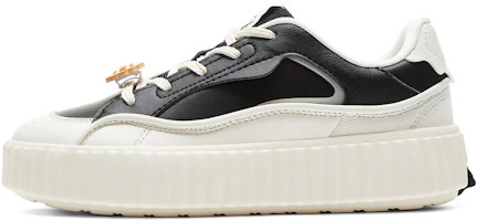 (Women) PEAK Thick-Soled Casual Sneakers Women Black/Beige - Soft, Breathable, Anti-Slip. DB420022 Black/Ivory (Women) PEAK Thick-Soled Casual Sneakers Women Black/Beige - Soft, Breathable, Anti-Slip. DB420022 Black/Ivory