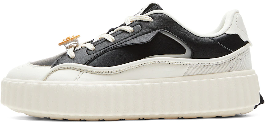 (Women) PEAK Thick-Soled Casual Sneakers Women Black/Beige - Soft, Breathable, Anti-Slip. DB420022 Black/Ivory Buy (Women) PEAK Thick-Soled Casual Sneakers Women Black/Beige - Soft, Breathable, Anti-Slip. DB420022 Black/Ivory