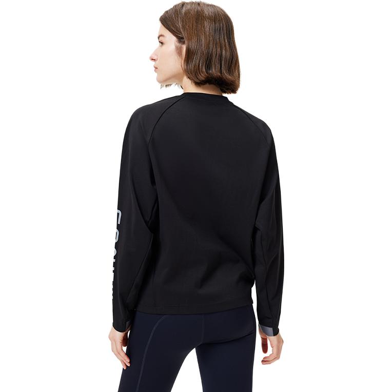 Shop (W) Phenix International Team Series Logo Print Crewneck Hitam Sweater PCA62KT03