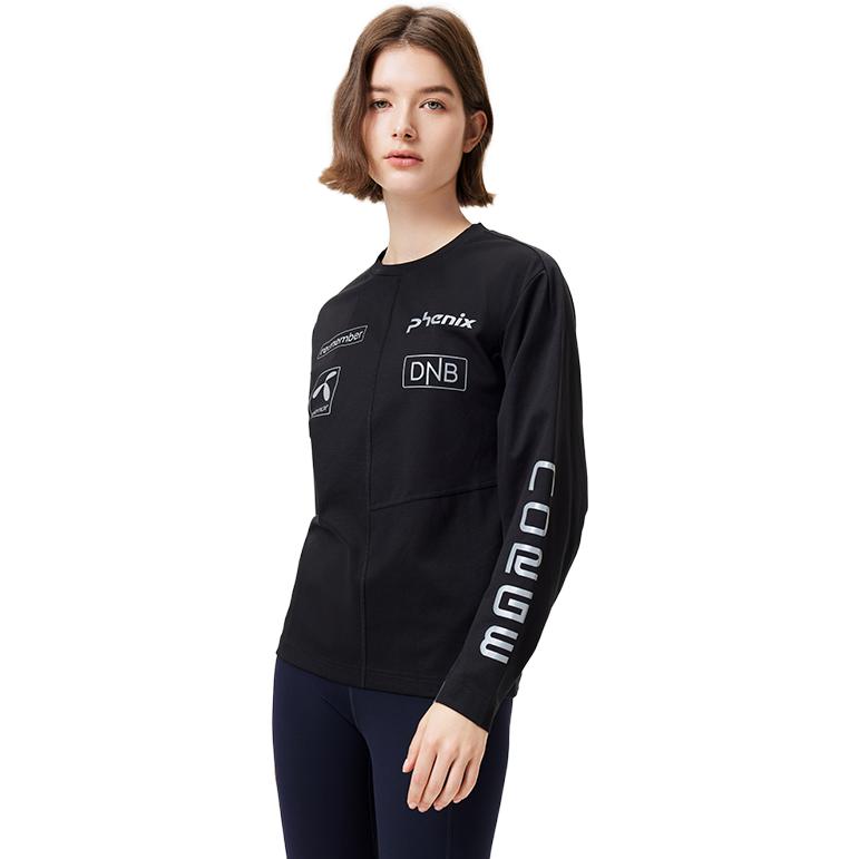 Purchase (W) Phenix International Team Series Logo Print Crewneck Hitam Sweater PCA62KT03