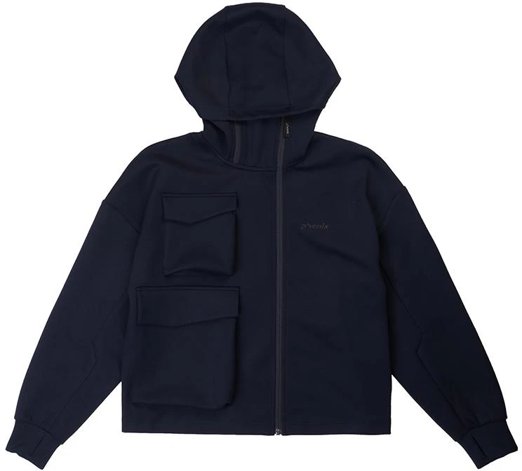 women-phenix-urban-series-solid-color-woven-hooded-zip-jacket-pc-962-kt-14