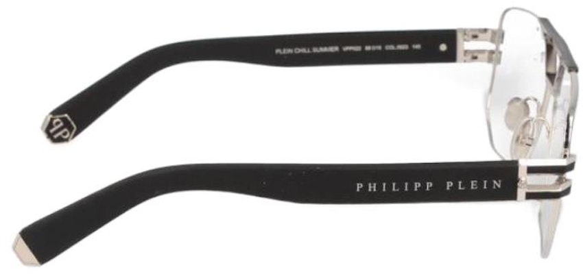 (W) Philipp Plein 黑色不規則金屬光學眼鏡附雕刻鏡腳 VPP022M523 Shop (W) Philipp Plein 黑色不規則金屬光學眼鏡附雕刻鏡腳 VPP022M523