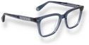 Order (W) PHILIPP PLEIN 藍色方框側邊標誌設計光學眼鏡 VPP015MFIRSTTOUCH0U11