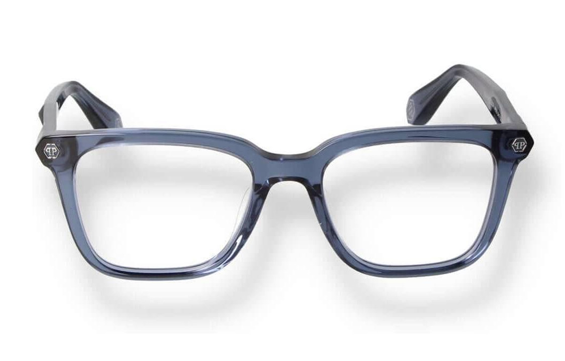 Lookbook (W) PHILIPP PLEIN 藍色方框側邊標誌設計光學眼鏡 VPP015MFIRSTTOUCH0U11