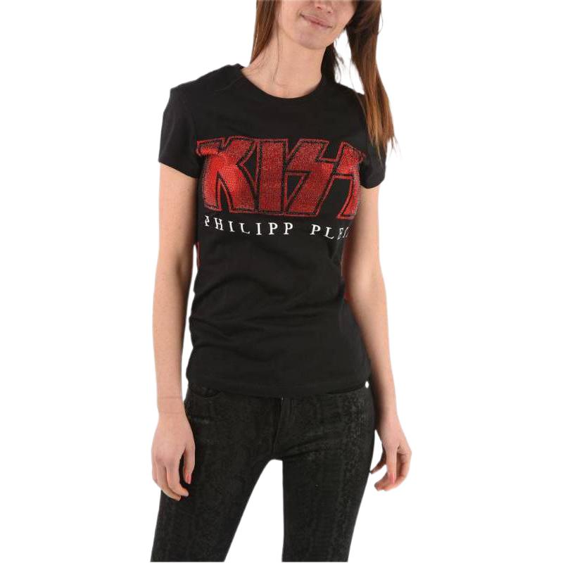 (Women) Philipp Plein  Graphic Logo Printed Casual T-Shirt P20CWTK2016PTE003N02