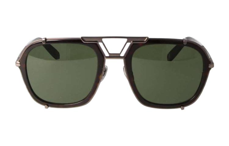 (Women) PHILIPP PLEIN  Irregular Acetate Sunglasses Tortoiseshell Side Logo SPP010MSIGNATURE584Y