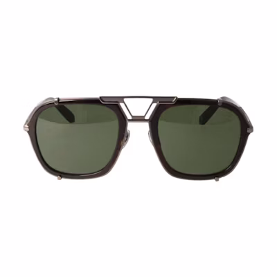 (Women) PHILIPP PLEIN Irregular Acetate Sunglasses Tortoiseshell Side Logo SPP010MSIGNATURE584Y