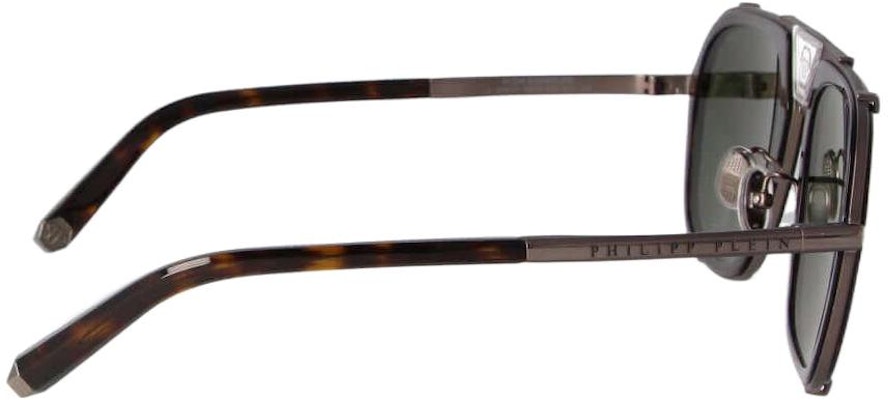 (W) PHILIPP PLEIN 不規則板材墨鏡 龜殼紋側邊標誌 SPP010MSIGNATURE584Y Shop (W) PHILIPP PLEIN 不規則板材墨鏡 龜殼紋側邊標誌 SPP010MSIGNATURE584Y