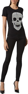 (W) PHILIPP PLEIN 骷髏水鑽裝飾圓領T恤 黑色 P19C-WTK1283-PTE003N-02 Lookbook (W) PHILIPP PLEIN 骷髏水鑽裝飾圓領T恤 黑色 P19C-WTK1283-PTE003N-02