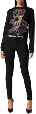 (W) 菲利普普林黑色圆领长袖套头衫卫衣 PADC-WJO0956-PJO002N-02 Lookbook (W) 菲利普普林黑色圆领长袖套头衫卫衣 PADC-WJO0956-PJO002N-02