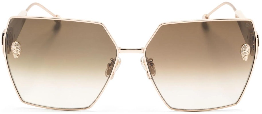(W) PHILIPP PLEIN 金色不規則logo女士太陽眼鏡 SPP122S Lookbook (W) PHILIPP PLEIN 金色不規則logo女士太陽眼鏡 SPP122S