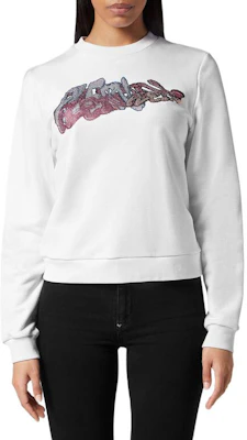 (W) PHILIPP PLEIN 白色圆领炸弹涂鸦印花卫衣 PADC-WJO0950-PJO002N-01 Shop (W) PHILIPP PLEIN 白色圆领炸弹涂鸦印花卫衣 PADC-WJO0950-PJO002N-01