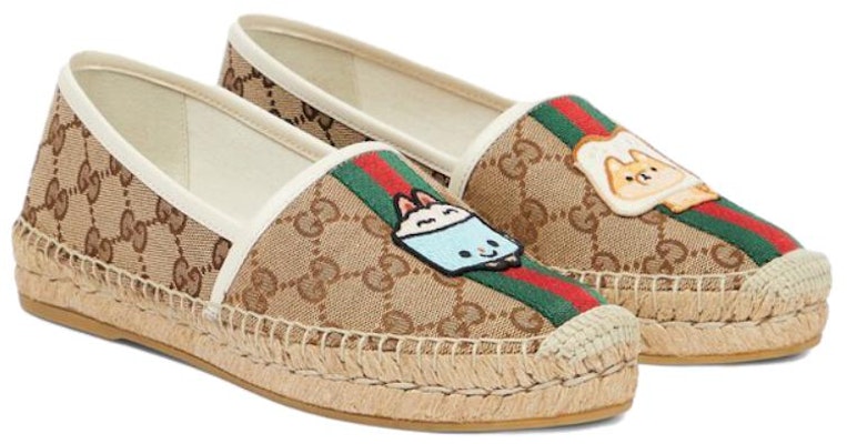 (W) Pikarar x Gucci GG 麻底鞋 '米色' 737513-FABOS-9743 Shop (W) Pikarar x Gucci GG 麻底鞋 '米色' 737513-FABOS-9743