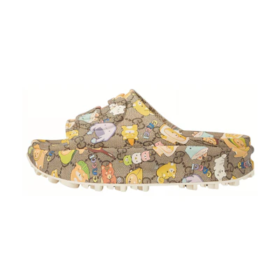 (W) Pikarar Gucci Slide Sandal 'GG Animal Print'