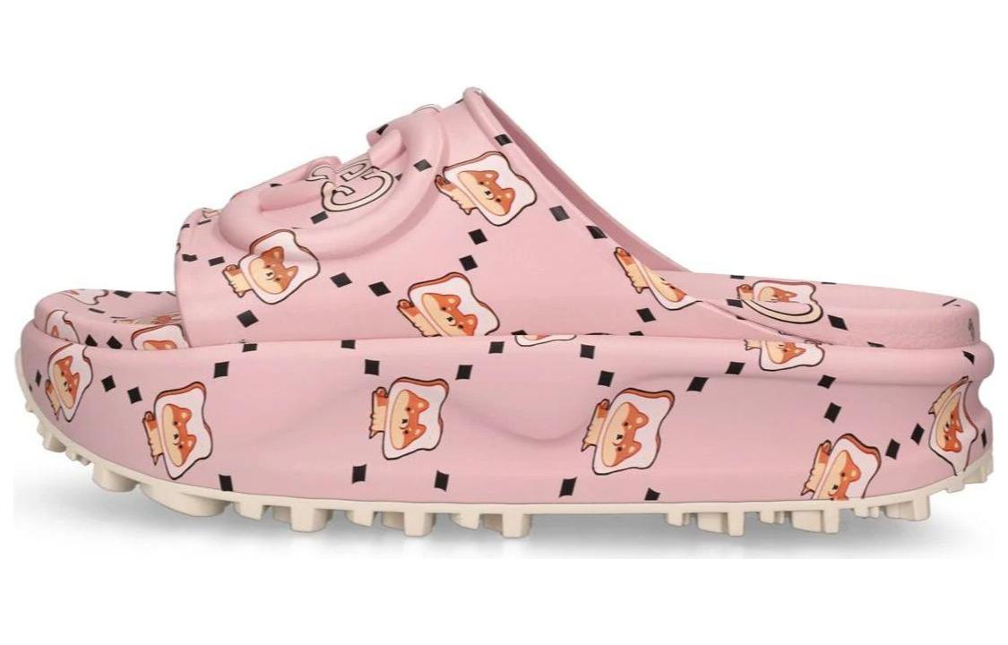 (Women) Pikarar x Gucci Slide Sandal 'GG Animal Print - Light Pink' 737926-JAAC6-6810