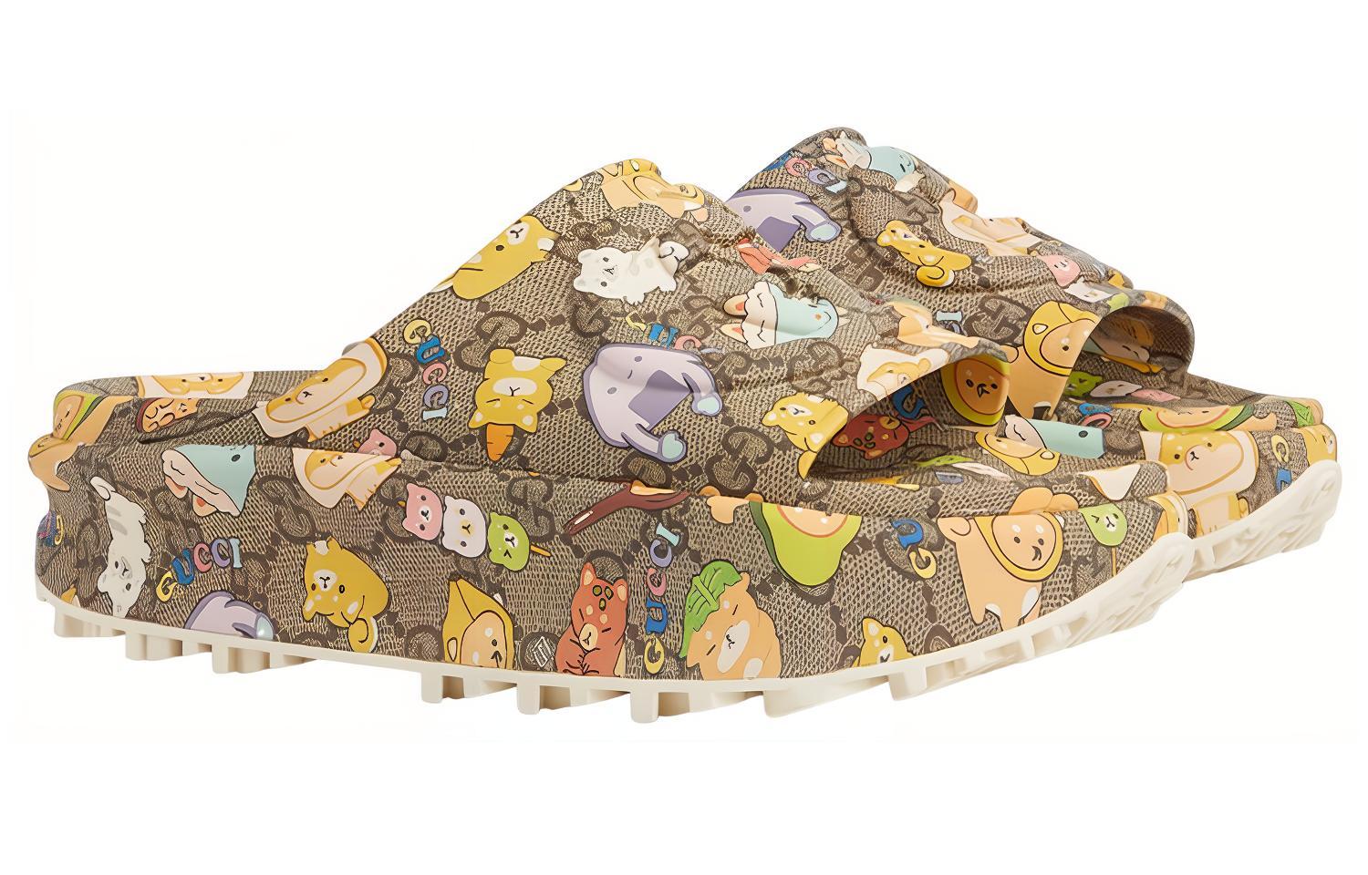Order (W) Pikler x 古驰 'GG 动物印花' 拖鞋 737926-JAAC6-8528